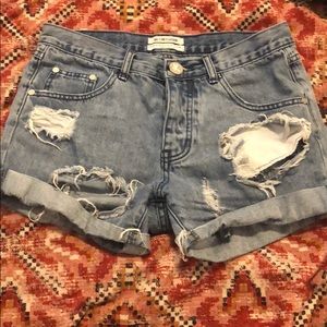 One teaspoon denim shorts
